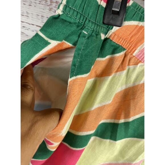 Christian Siriano Pants Women's XL Multicolor Linen Beach Abstract Cover Up Boho - Picture 5 of 8